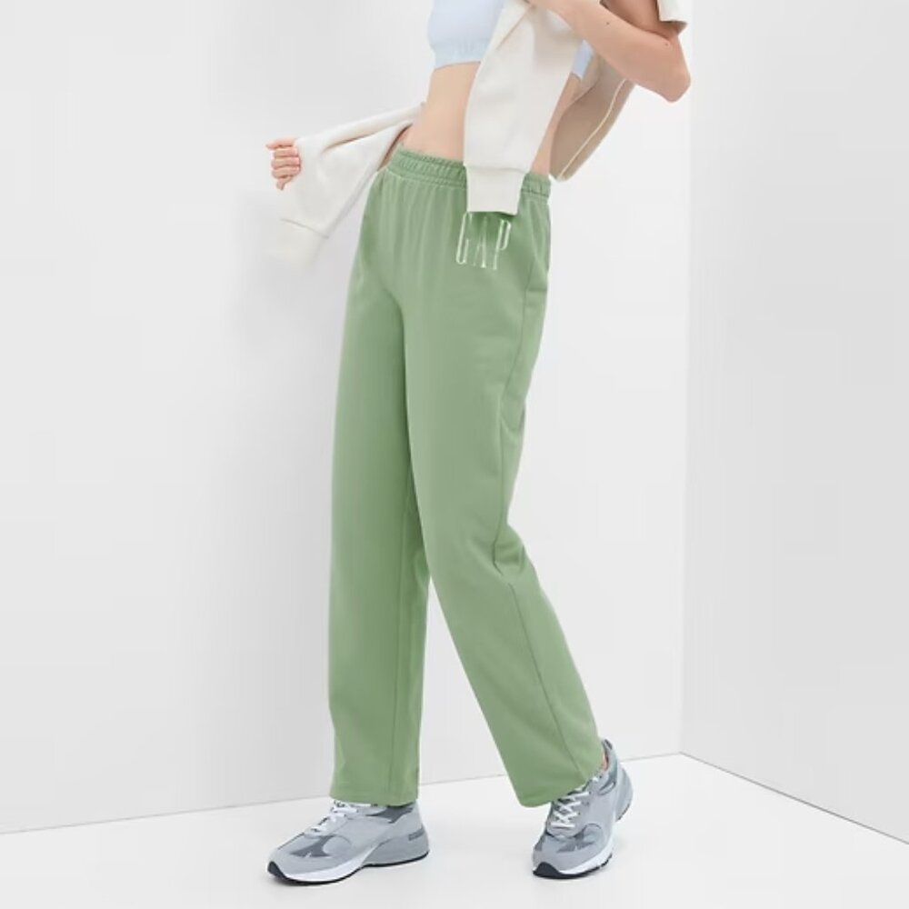 Gap Logo Green Straight Leg Sweatpants/NWT/XXL